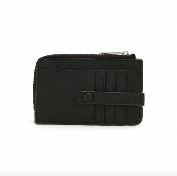 Co-Lab - Small Zip Card Wallet in Black
