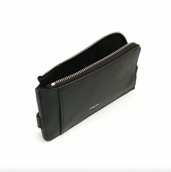 Co-Lab - Small Zip Card Wallet in Black