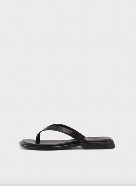Vagabond Shoemakers - Black Leather Flip Flops