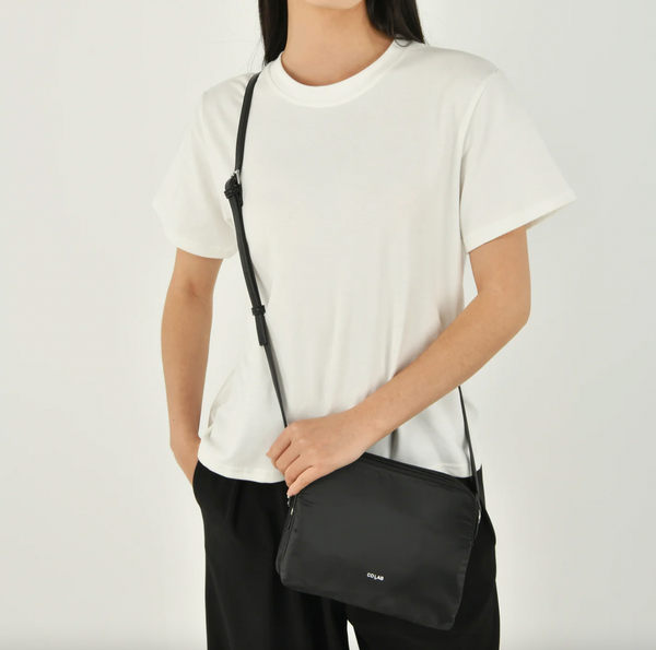 Co-Lab - Square Nylon Crossbody in Black