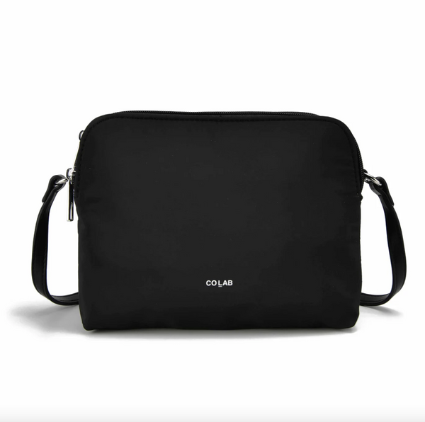 Co-Lab - Square Nylon Crossbody in Black
