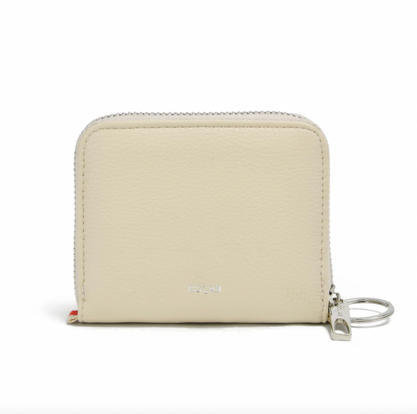 Co-Lab - Small Wallet with Keyring in Bone