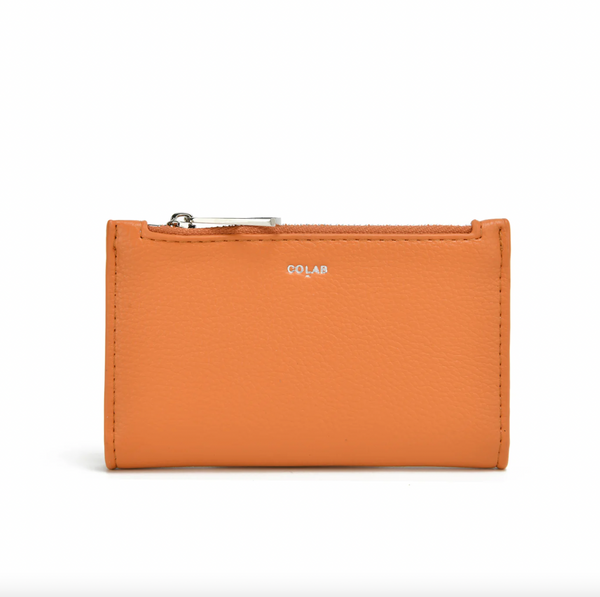 Co-Lab - Slim Card Wallet in Orange Zest