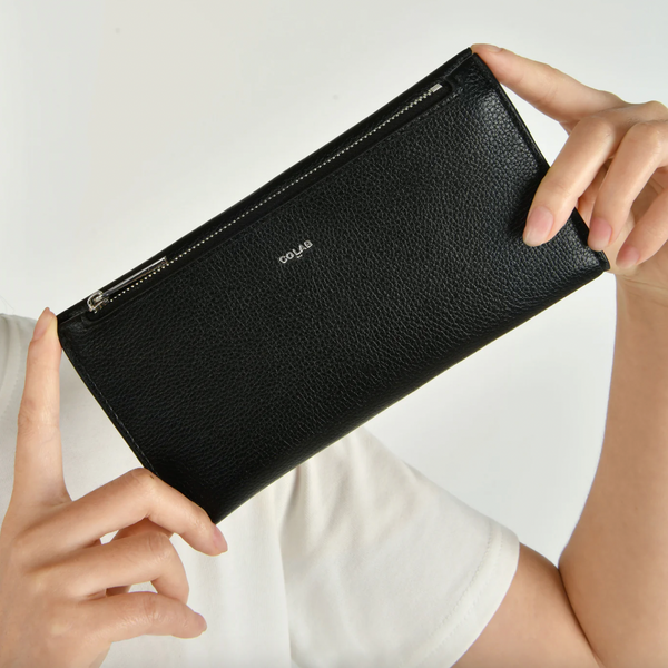 Co-Lab - Slim Long Wallet in Black