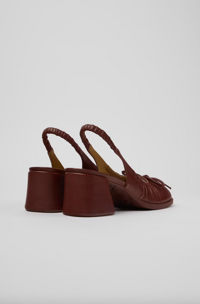 Camper - Ballet Slingback Pump in Burgundy