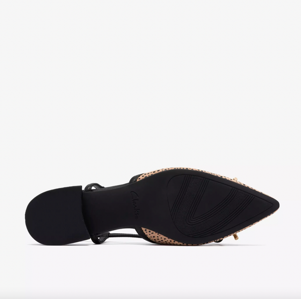Clarks - Slingback Flat in Animal Print