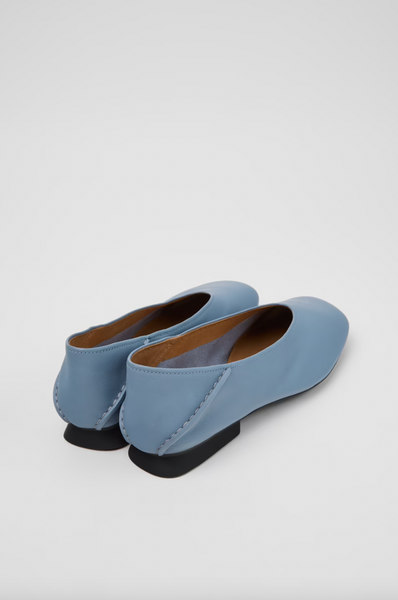 Camper - Ballerina Flat in Blue Leather