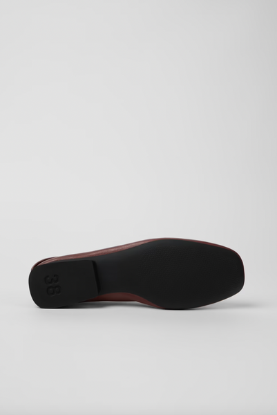 Camper - Ballerina Flat in Burgundy Leather