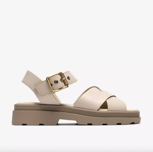 Clarks - Lug Sole Sandal in Cream