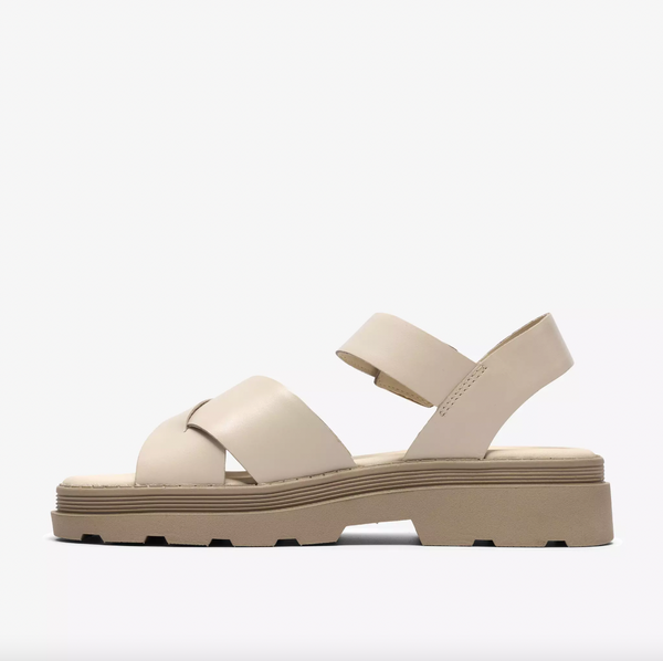 Clarks - Lug Sole Sandal in Cream