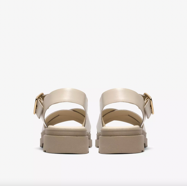 Clarks - Lug Sole Sandal in Cream