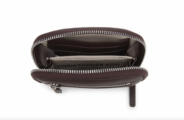 Christopher Kon - Mini World Wallet in Chocolate Leather