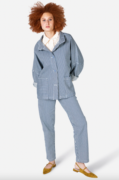 Intentionally Blank - Suede Slingback Flat in Cumin