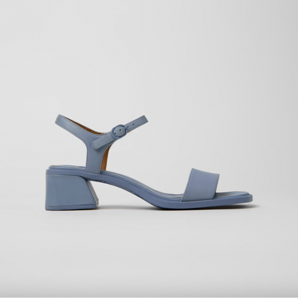 Camper -  Heeled Sandal in Blue Leather