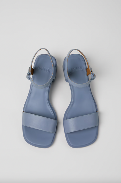 Camper -  Heeled Sandal in Blue Leather