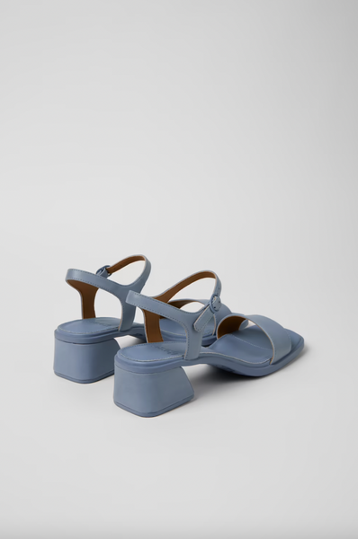 Camper -  Heeled Sandal in Blue Leather