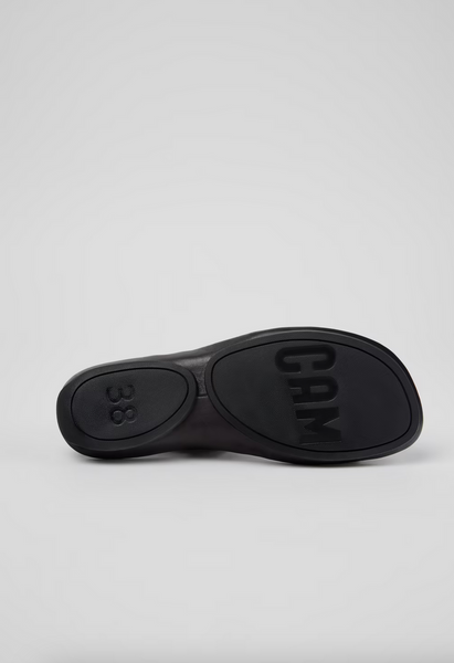 Camper - Leather Sandal in Black
