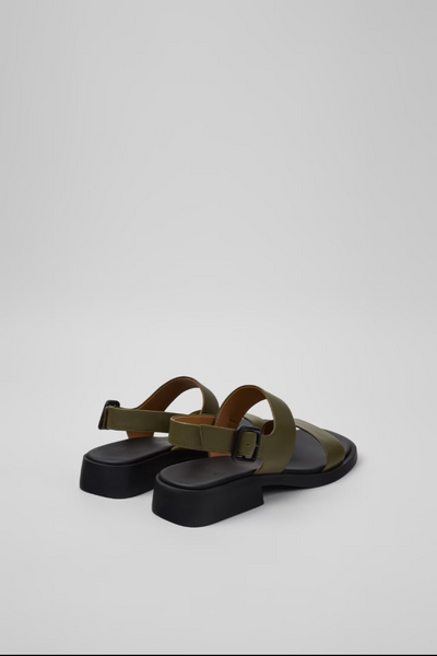 Camper - Slingback Sandal in Green Leather