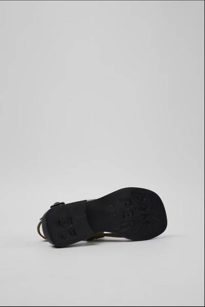 Camper - Slingback Sandal in Green Leather