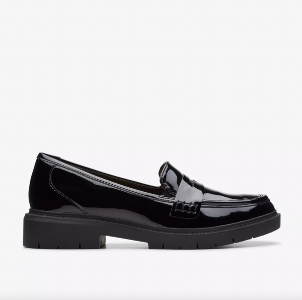 Clarks - Patent Leather Loafer in Black