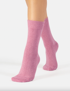 Cette - Cozy Cashmere & Merino Socks in Pink