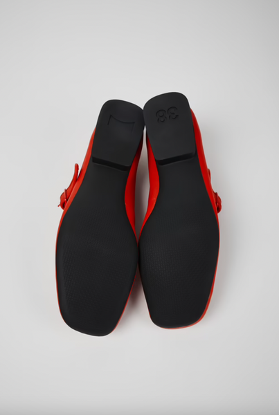 Camper - Mary Janes in Red Leather