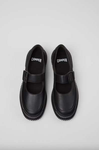 Camper - Lightweight Leather Mary Janes with Sporty Sole