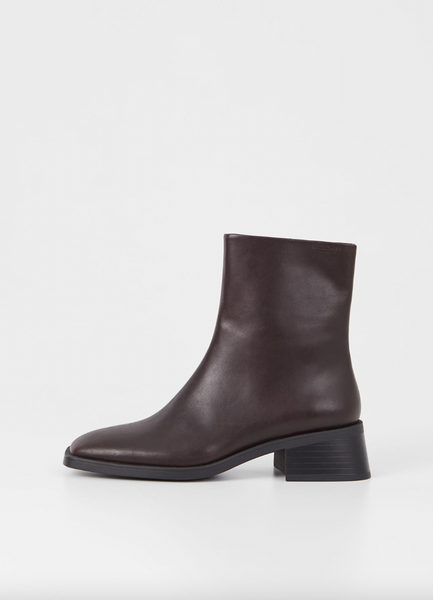Vagabond Shoemakers - Blanca Short Boot in Chocolate Leather