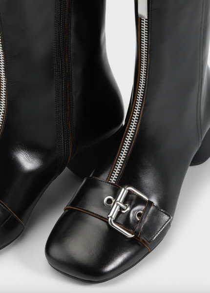 Vagabond Shoemakers - Mod Boot with Buckle Detail in Black Leather