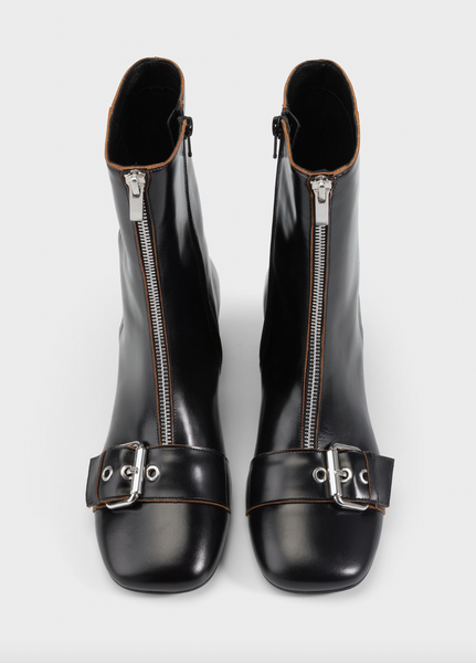 Vagabond Shoemakers - Mod Boot with Buckle Detail in Black Leather