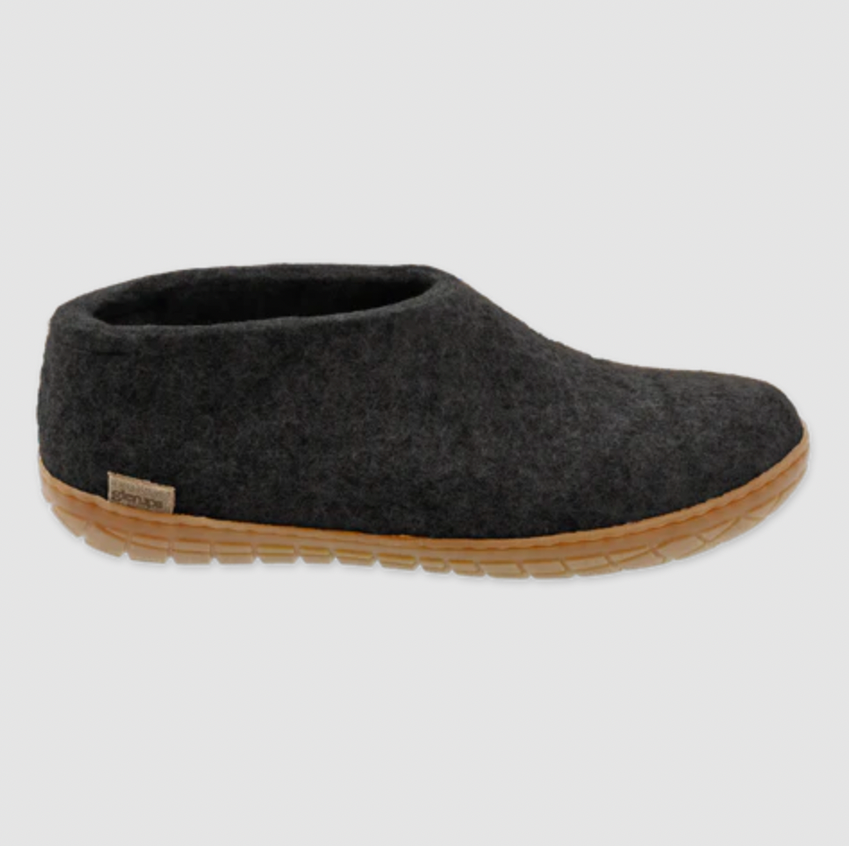 Glerups - Charcoal Shoe Natural Rubber Sole