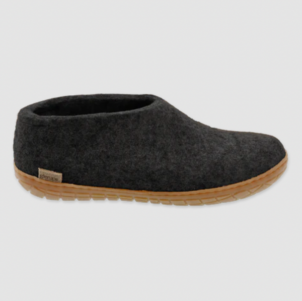 Glerups - Charcoal Shoe Natural Rubber Sole