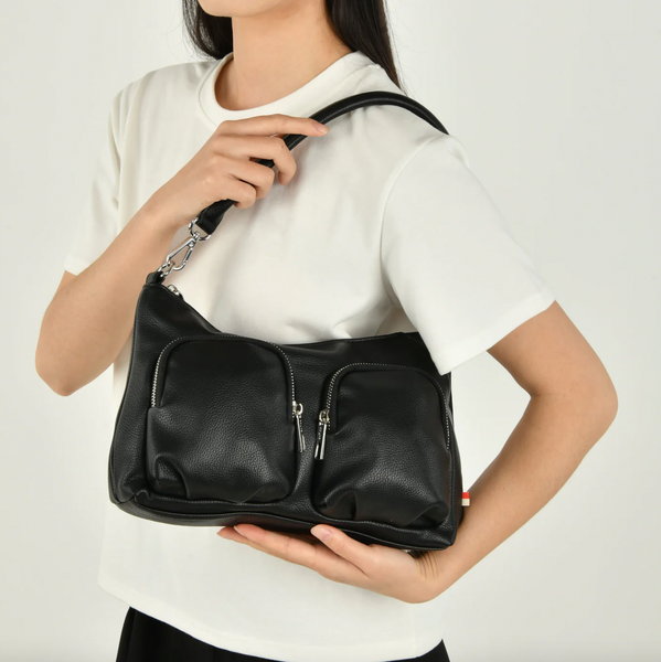 Co-Lab - Two Pocket Bag in Black