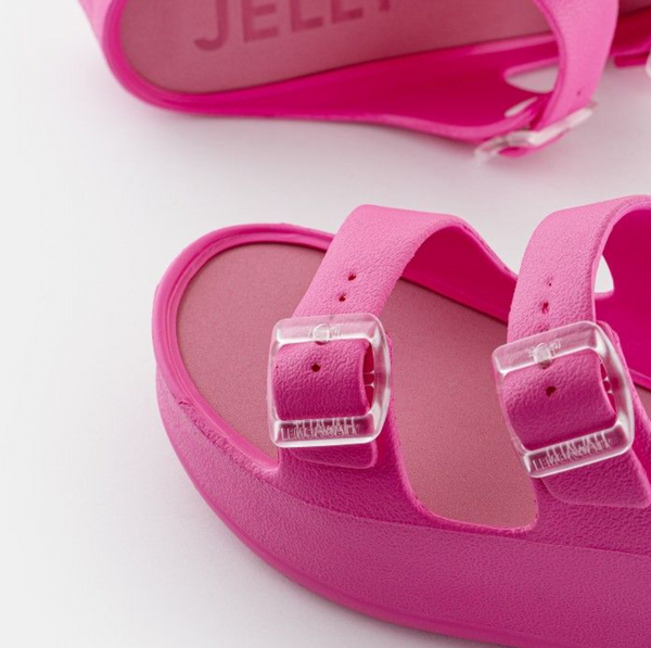 Lemon Jelly - Platform Sandal in Fuchsia - Adjustable Buckle