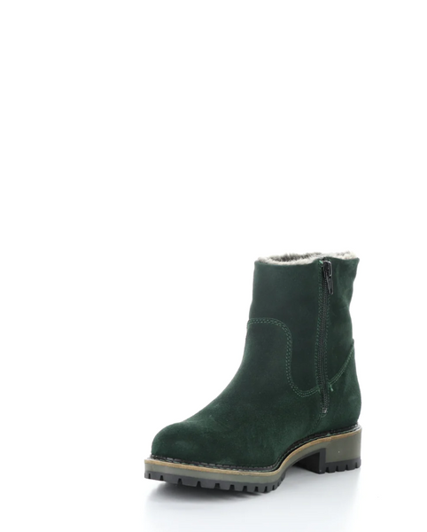 Bos & Co - Waterproof & Warm Ankle Boot in Emerald Green Suede