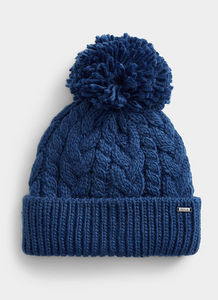 Bula - Cable Pom Hat in Blue