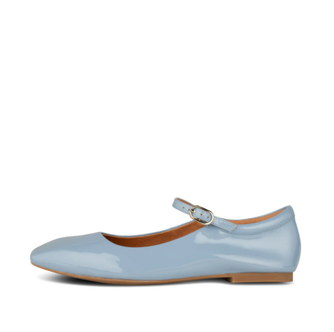 Shoe the Bear - Mary Jane Ballerina Flat in Blue Patent Leather