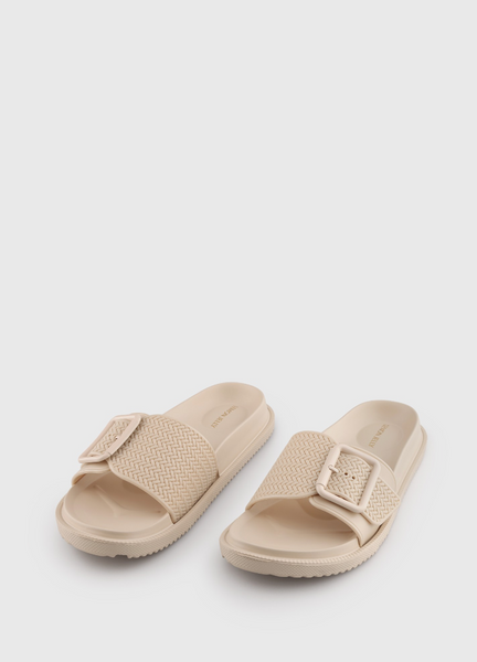 Lemon Jelly - Woven Slide with Adjustable Buckle in Desert