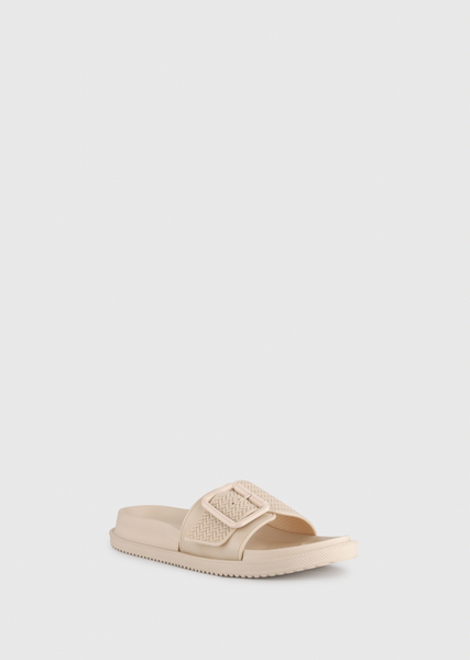 Lemon Jelly - Woven Slide with Adjustable Buckle in Desert