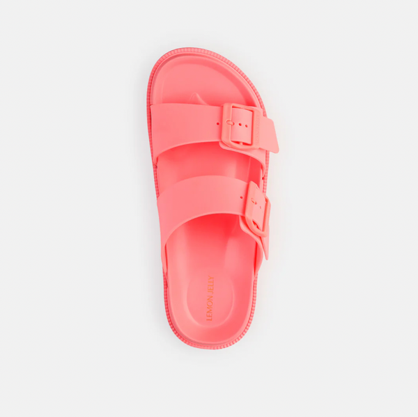 Lemon Jelly - Sandal with Adjustable Buckle in Flamingo Pink