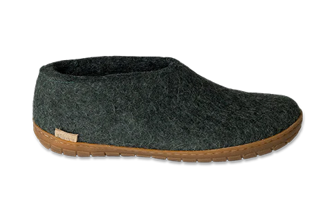 Glerups - Forest Green Shoe Natural Rubber Sole