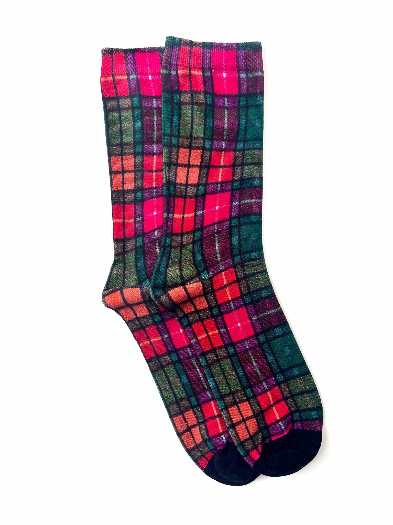 Strathcona - Bamboo Socks in Multi-Colour Tartan