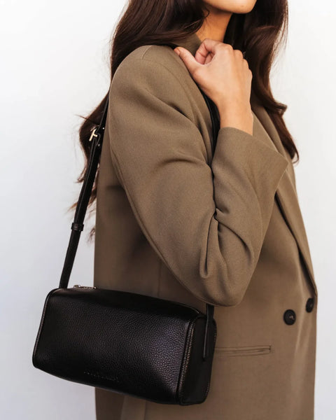Poppy Barley - Annex Bag in Black Leather