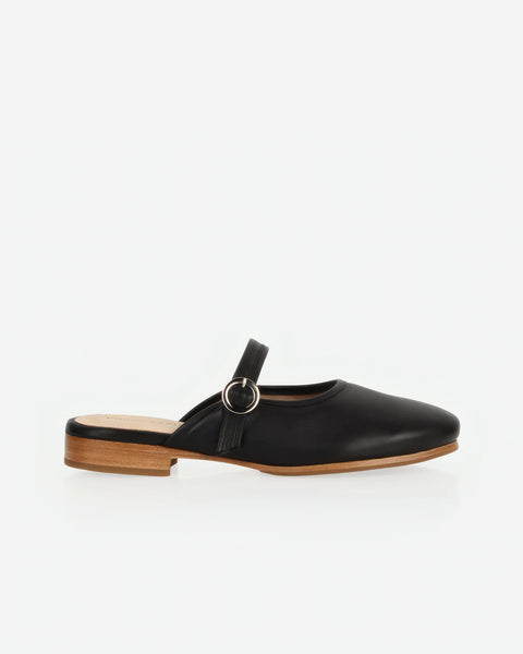 Poppy Barley - The Modern Day Mule in Black Leather