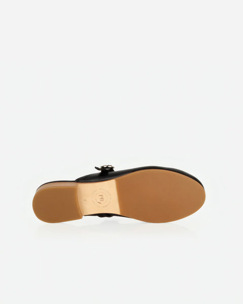 Poppy Barley - The Modern Day Mule in Black Leather