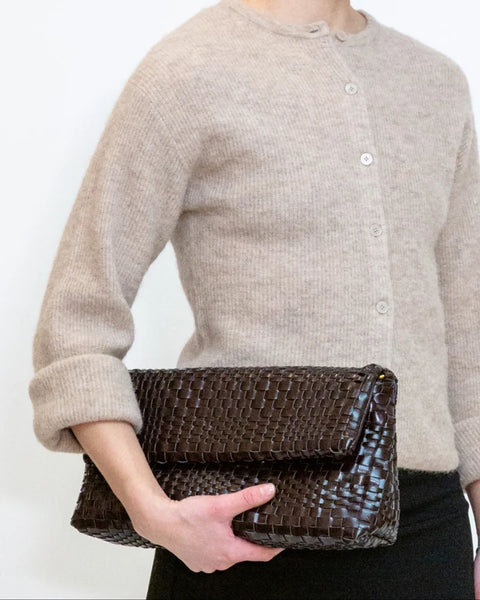 Hvisk - Arlene Braided Bag in Umber Brown