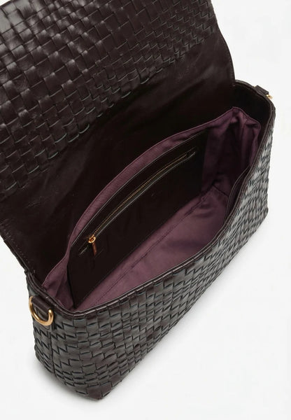Hvisk - Arlene Braided Bag in Umber Brown