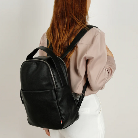 Co-Lab - Vegan Leather Backpack in Black