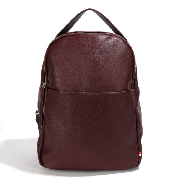 Co-Lab - Vegan Leather Backpack in Burgundy