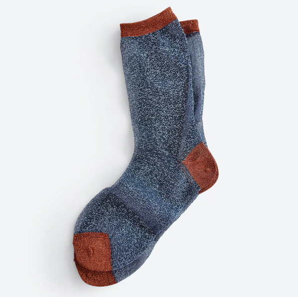 Hooray Sock Co - Sheer Shimmer Socks in Blue